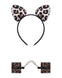 Set catuse si bentiță sexy Tigerlla - accesorii erotice role-play, mărime universală (one size) animal-print